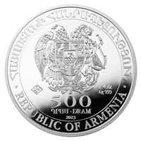 1 Oz Silver Armenian Noahs Ark 999