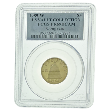 Graded Gold $5 Bicentennial of the Congress