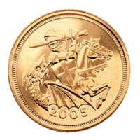 Gold Half Sovereign 2005