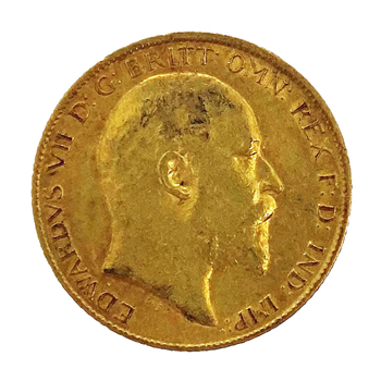 Gold Half Sovereign - Edward VII 1905 London