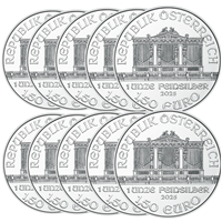 2025 Silver Philharmonic 1 Oz - 10 Coins