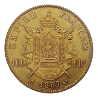 French 100 Francs Gold Coin