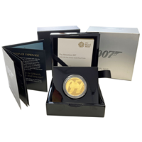 1 Oz Gold 007 James Bond £100 Coin Pay Attention