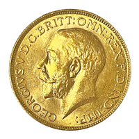 Gold Sovereign - George V- 1918 - India