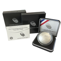 2014 Silver Proof Dollar - Hall Of Fame