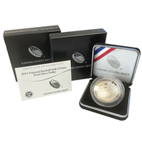 2014 Silver Proof Dollar - Hall Of Fame