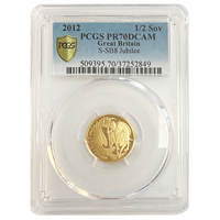 Graded Gold Half Sovereign 2012