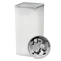 1 Oz 2025 Silver Panda 30g - 25 Coin Tube