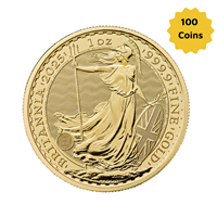 2025 Gold Britannia 1 Oz -100 Coin Monsterbox 