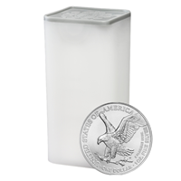 1 Oz Silver American Eagle 2025- 25 Coin Tube