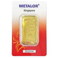 Metalor Singapore 100g Gold Cast Bar 