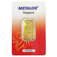 Metalor Singapore 50g Gold Cast Bar