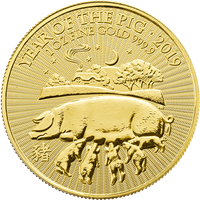 1 Oz Gold Lunar Pig