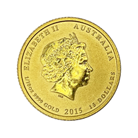 1/10 Oz Australian Nugget Year of the Goat 2015