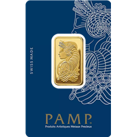 Certified 20g Gold Bar PAMP Fortuna