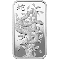 10g Lunar Legends White Snake Silver Bar