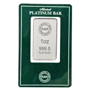 Platinum 1oz Bar - Royal Mint Refinery 