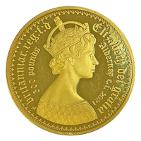 Gold 5oz Gothic QEII Coin - 500 Pounds