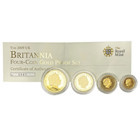 2009 Britannia 4 Gold Loose Proof Set