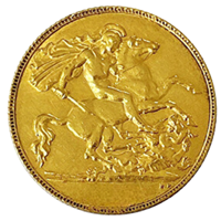 Gold Half Sovereign George V