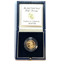 Proof Gold Half Sovereign -Elizabeth II 1997