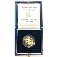 Proof Gold Half Sovereign-Elizabeth II 1996 