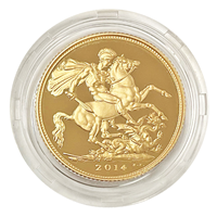 Proof Gold Sovereign 2014 Loose Proof 