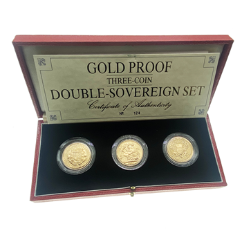 Proof 3 Coin Double Sovereign Set 