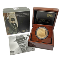 Gold £5 - Sir Winston Churchill 50th Anniversary