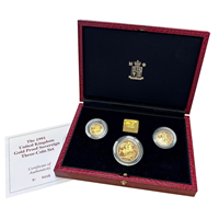 Gold Proof 3 Coin Sovereign set - 1991