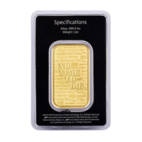 Royal Mint - 007 James Bond 1oz Gold Bar