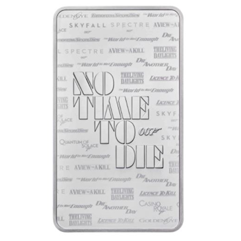 Royal Mint - 007 James Bond 1oz Silver Bar 