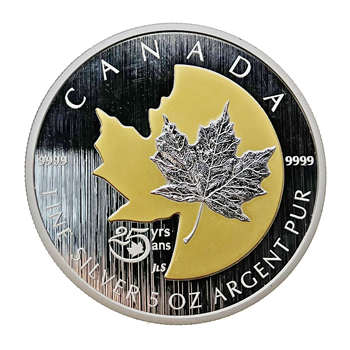 Silver 5 Oz Canadian Maple Coin 