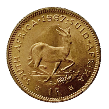 South Africa One Rand Gold Coin