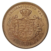 Swedish 20 Corona Gold Coin