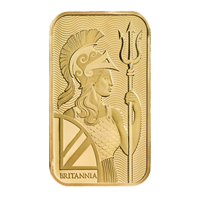 Certified 1 Oz Gold Royal Mint Britannia Bar 