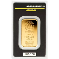 1 Oz Gold Argor-Heraeus Kinebar 