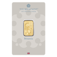 Certified 5g Gold Bar Royal Mint Britannia Bar