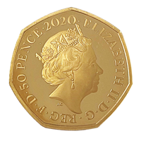 Loose Gold 50 Pence 2020 Piglet