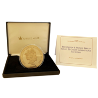 2016 5oz Gold Proof QEII & Prince Philip Birthday 