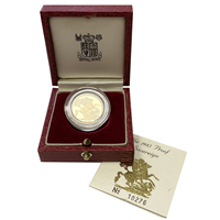 Gold Sovereign 1985  Proof Coin with Box 