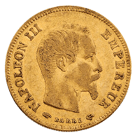 10 Franc Napoleon III Wreath