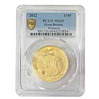 Graded PCGS MS69 2019 1Oz Gold Britannia