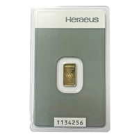 Gold Bar 1g-Certified Argor-Heraeus