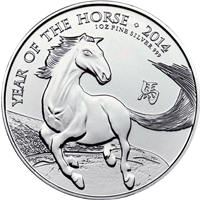 1 Oz Silver Lunar Year Of the Horse 