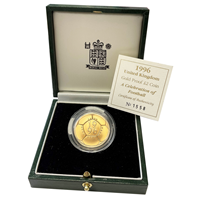 1996 Gold Proof £2 Coin Celebration of Football 