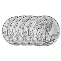 2025 Silver American Eagle 1 Oz - 5 Coin Deal