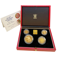 Proof 1997 Gold Sovereign 4 Box Set